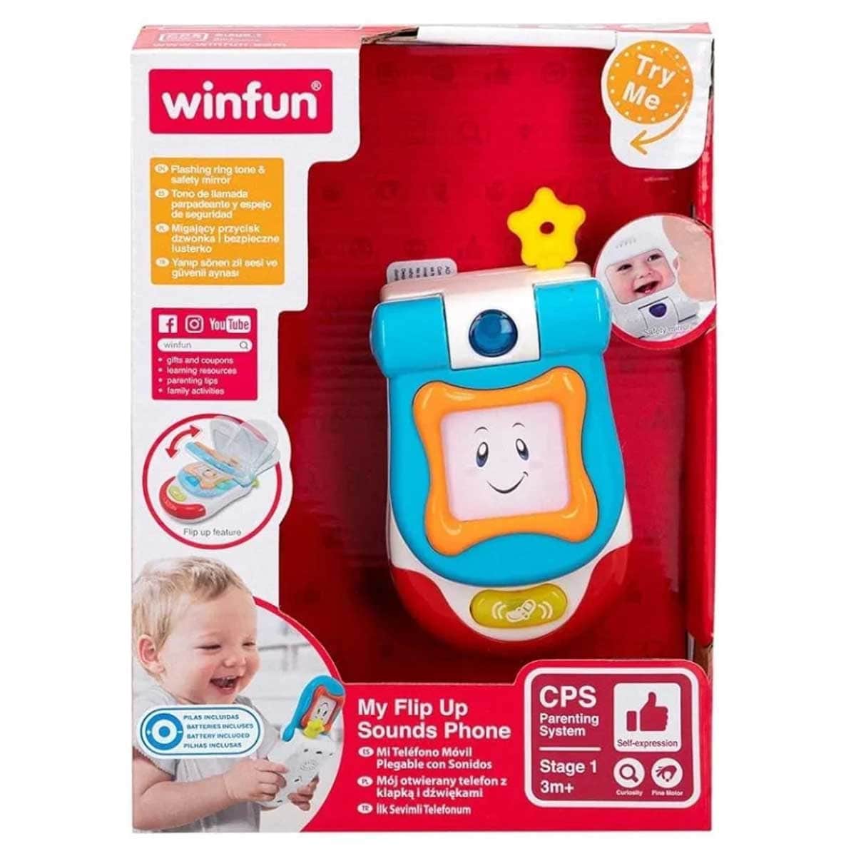 Winfun My Flip Up Sounds Phone Toddler, 0-2 Years