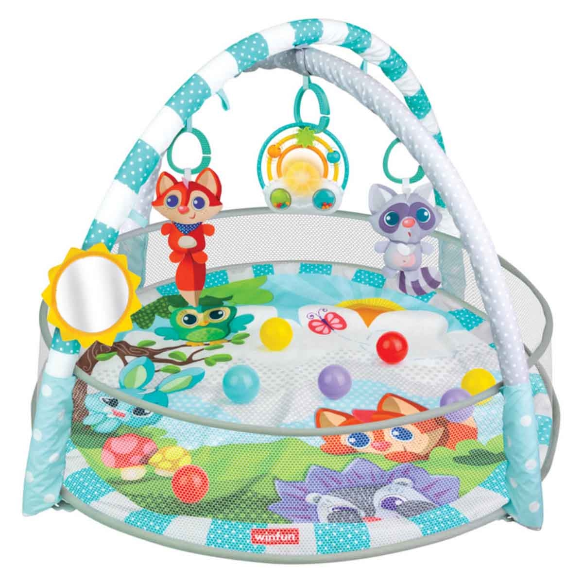 وين فن صالة لعب بليسبيس مع كرة للأطفال عمر 0-2 سنوات