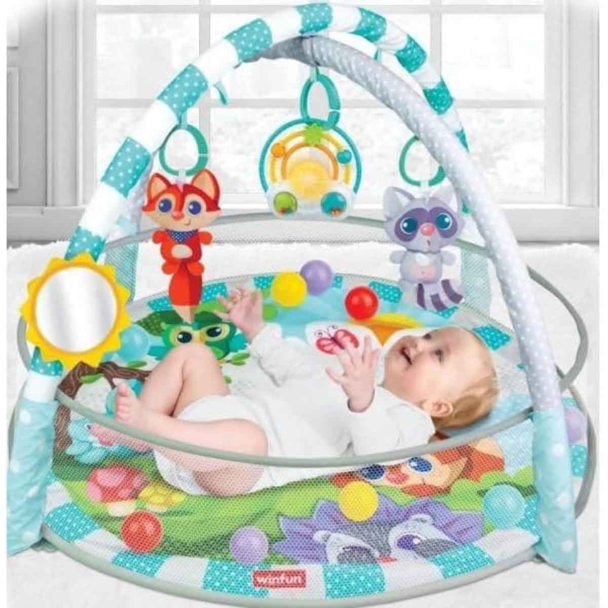 وين فن صالة لعب بليسبيس مع كرة للأطفال عمر 0-2 سنوات