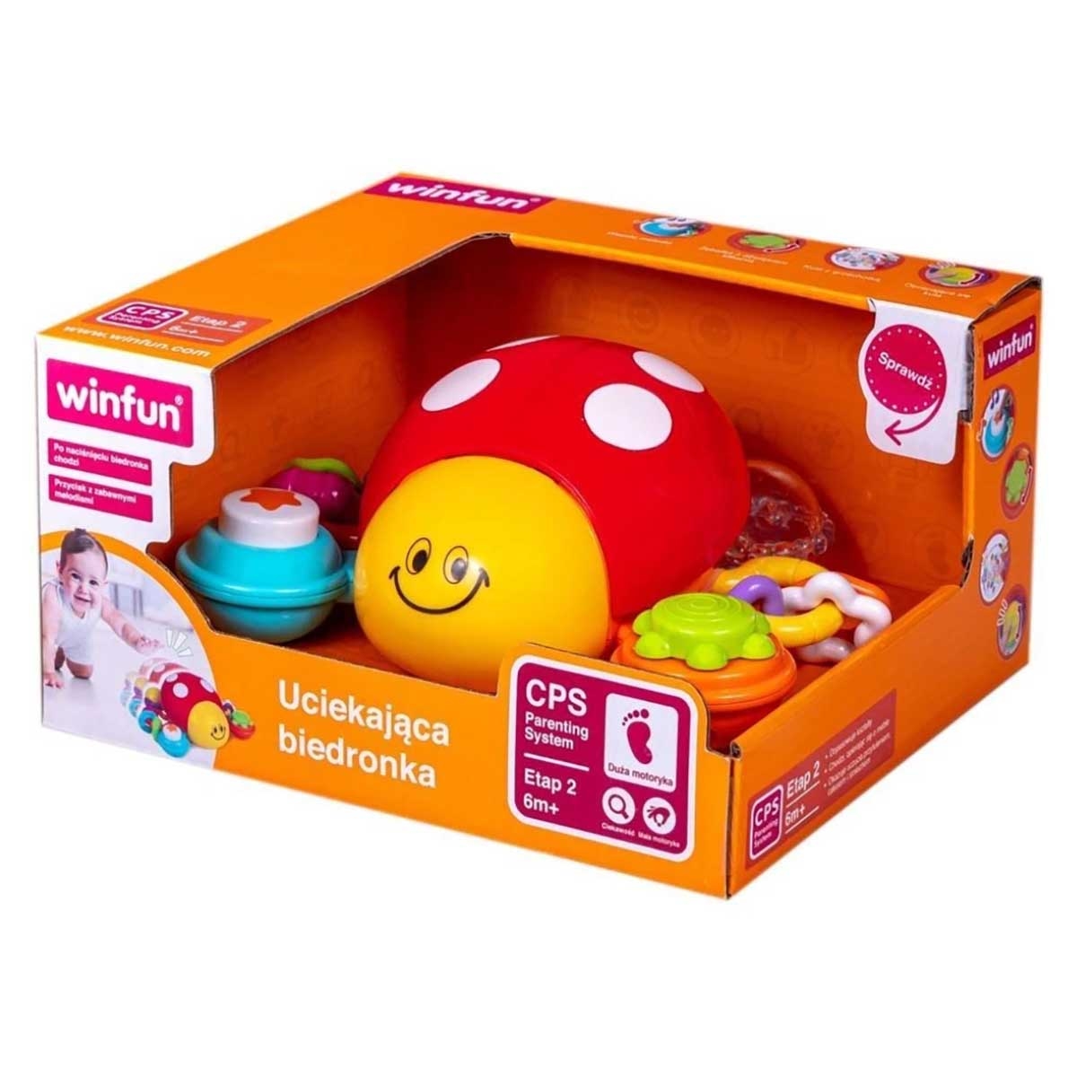 Winfun Press 'N Go Activity Ladybug Interactive Toy Toddler, 0-2 Years