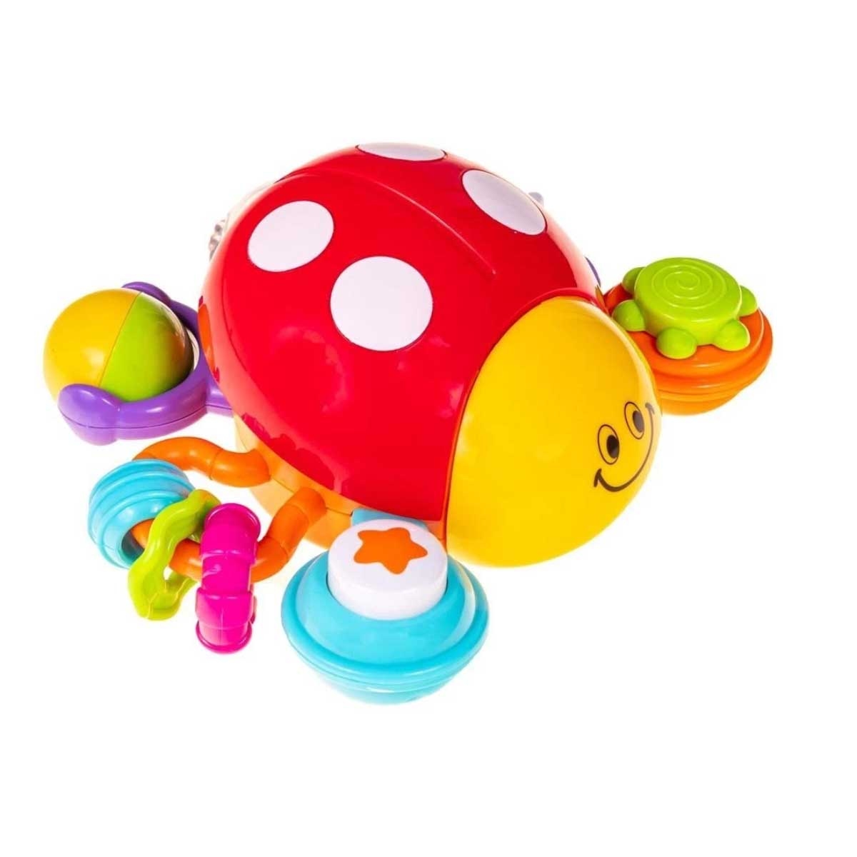 Winfun Press 'N Go Activity Ladybug Interactive Toy Toddler, 0-2 Years