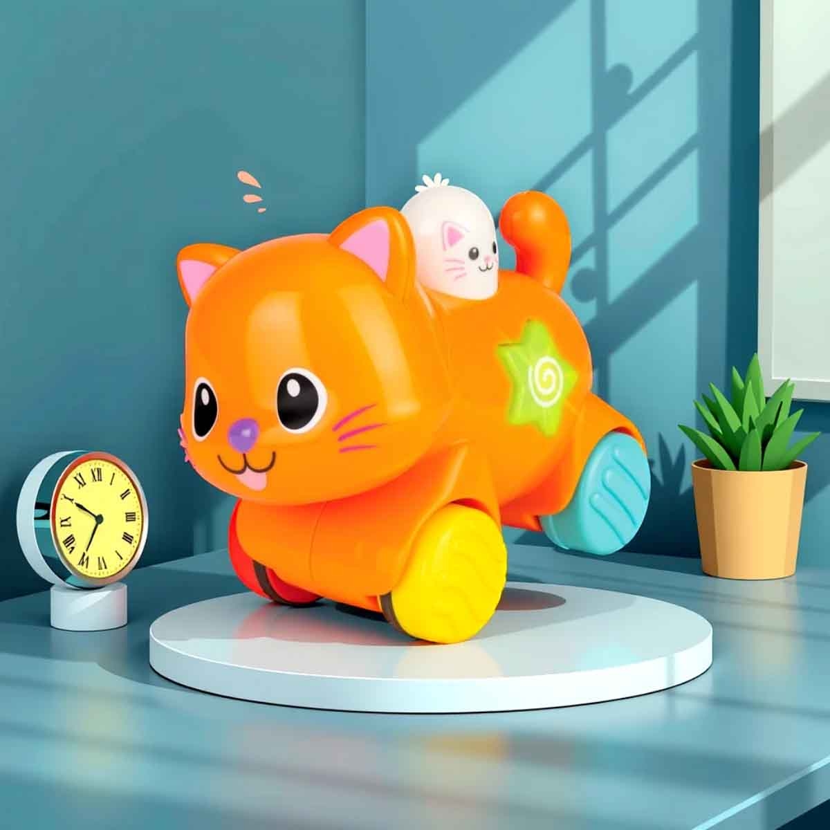 Winfun Press ’N Go Pet-Kitten Interactive Toy Toddler, 0-2 Years