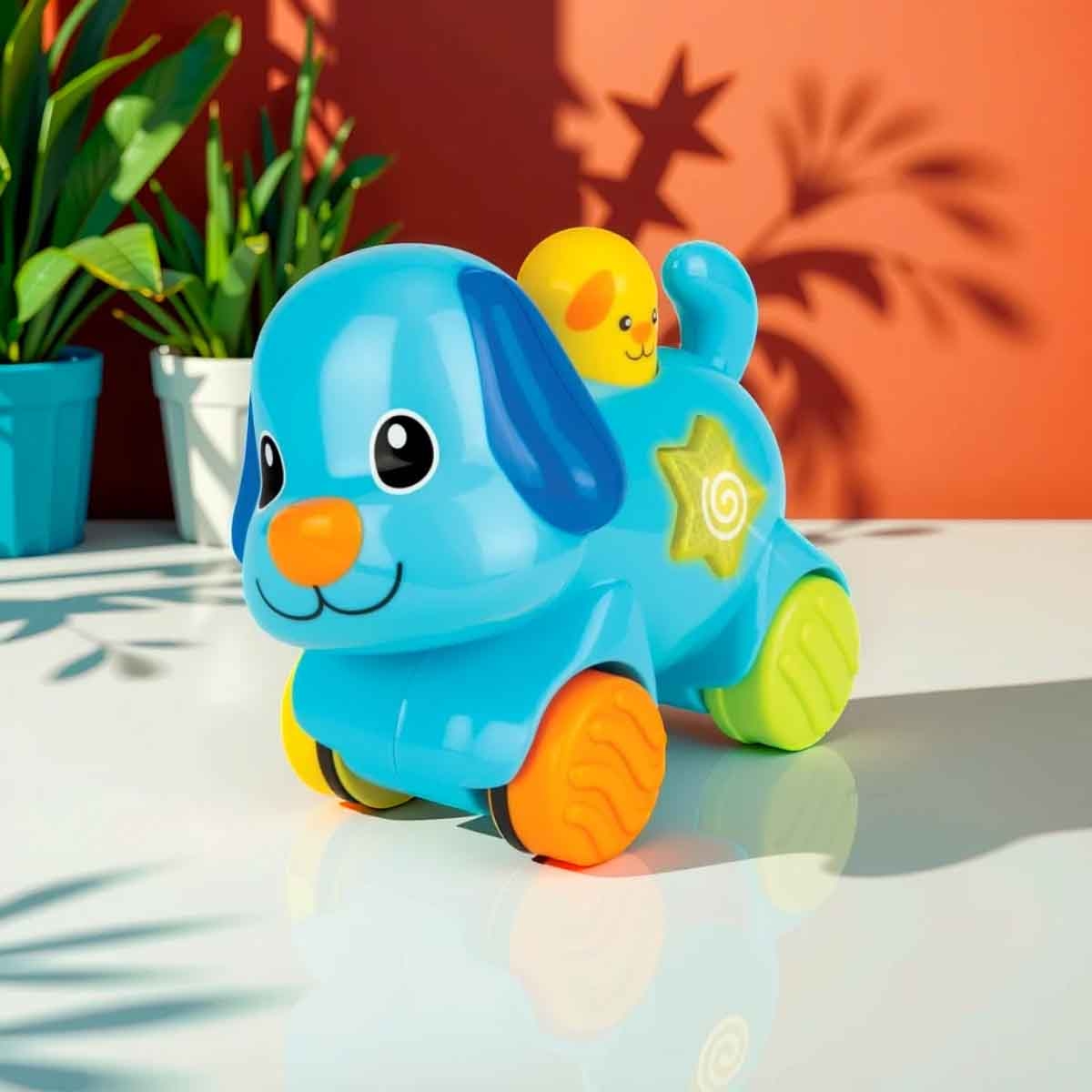 Winfun Press ’N Go Pet-Puppy Interactive Toy Toddler, 0-2 Years