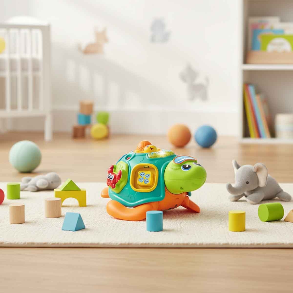 وين فن سلحفاة سحب وترتيب للأطفال عمر 0-2 سنوات