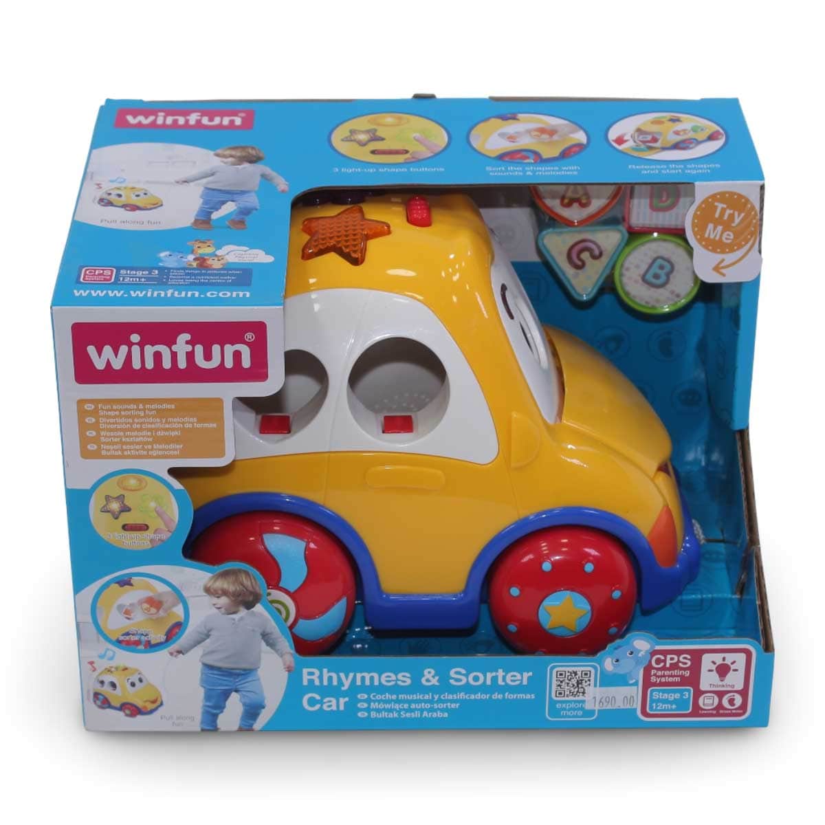 Winfun Rhymes & Sorter Car Toddler, 0-2 Years