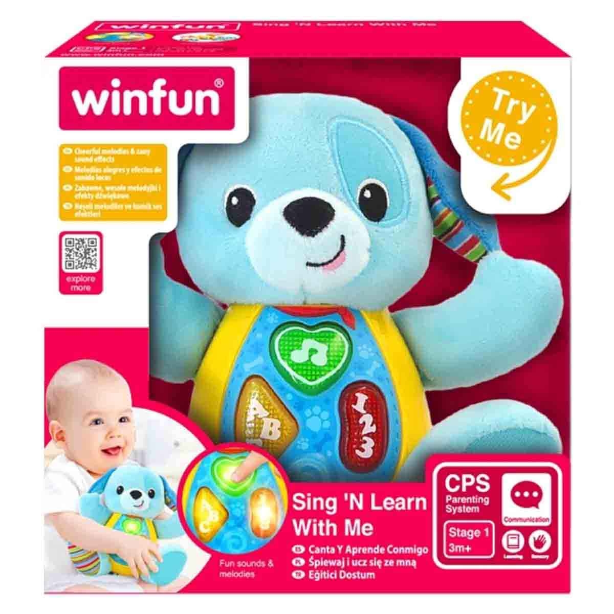 Winfun Sing 'N Learn With Me-Blueberry Pup Interactive Toy Toddler, 0-2 Years