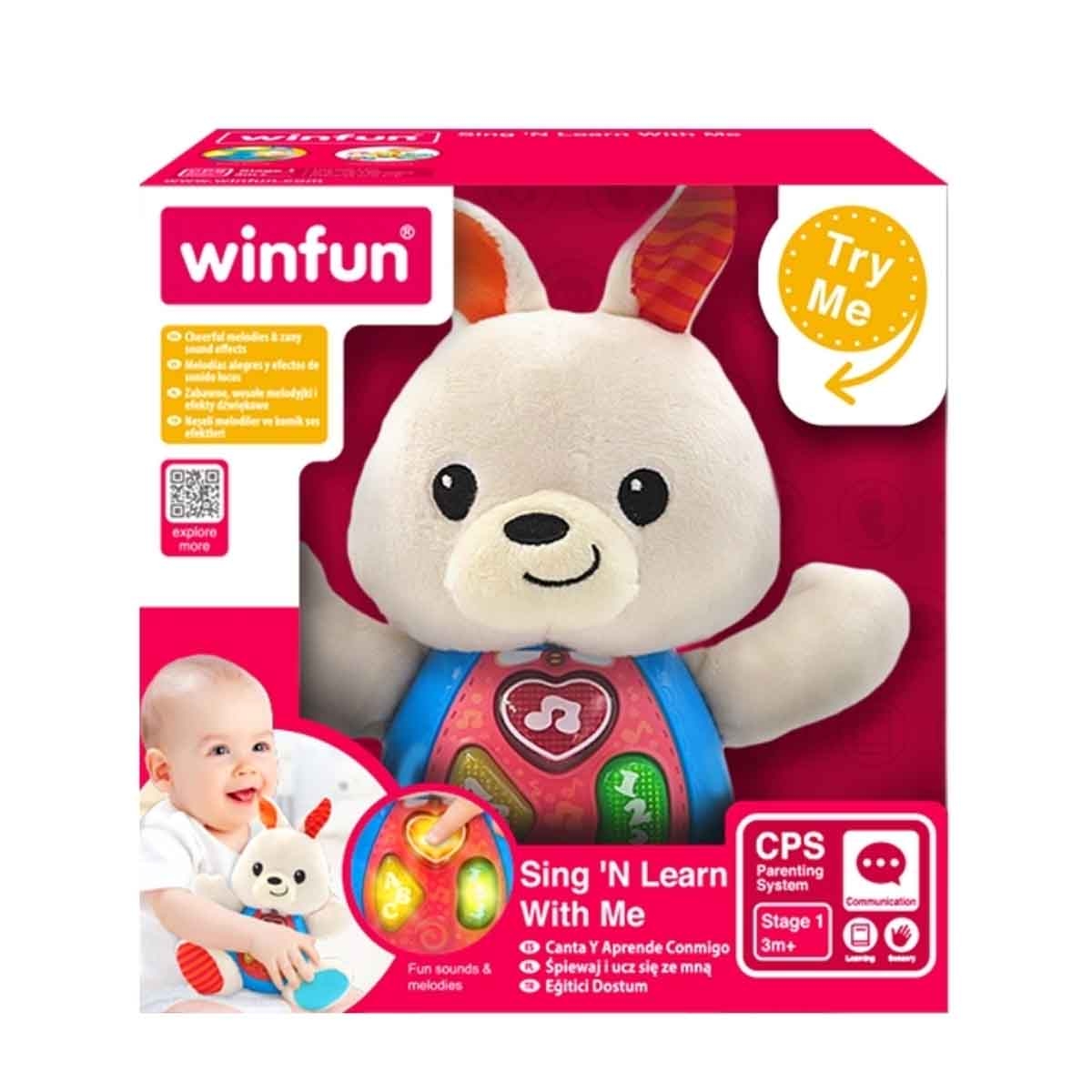 Winfun Sing 'N Learn With Me - Bouncy Bunny Toy Toddler, 0-2 Years