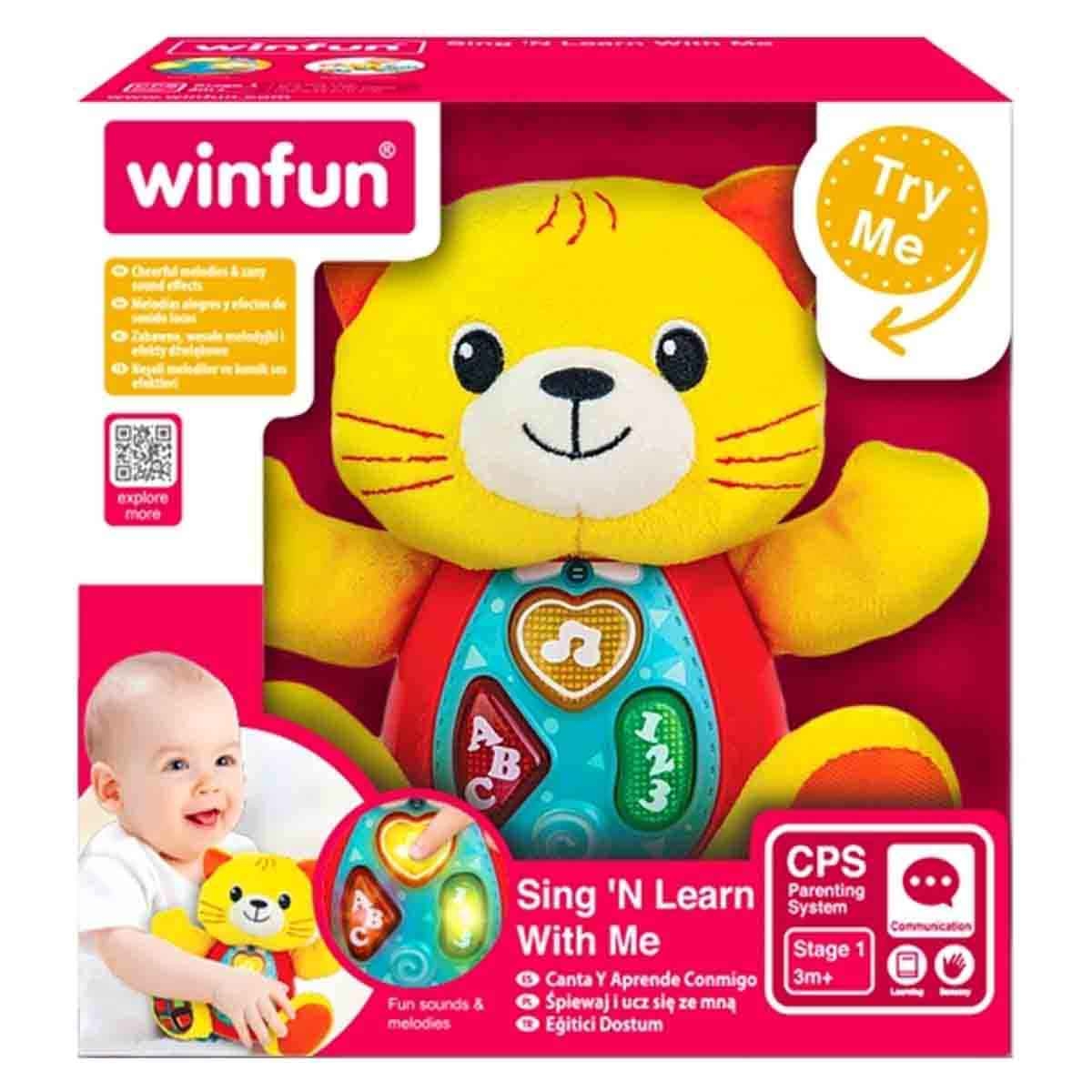 Winfun Sing 'N Learn With Me-Kelsey Cat Interactive Toy Toddler, 0-2 Years