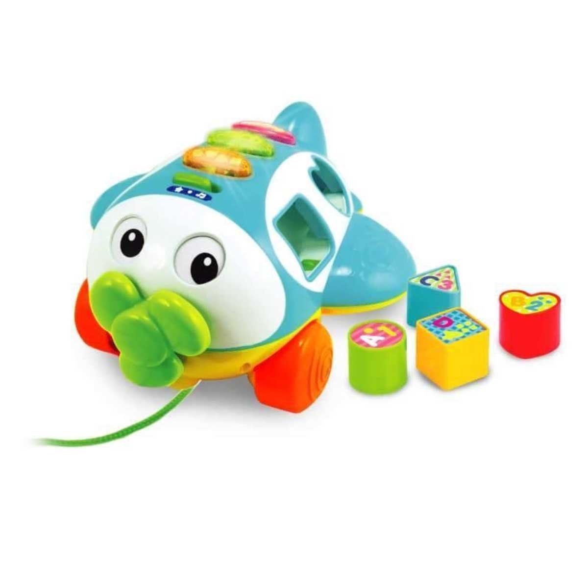 Winfun Sort 'N Learn Pull Along Plane Toy Toddler, 0-2 Years