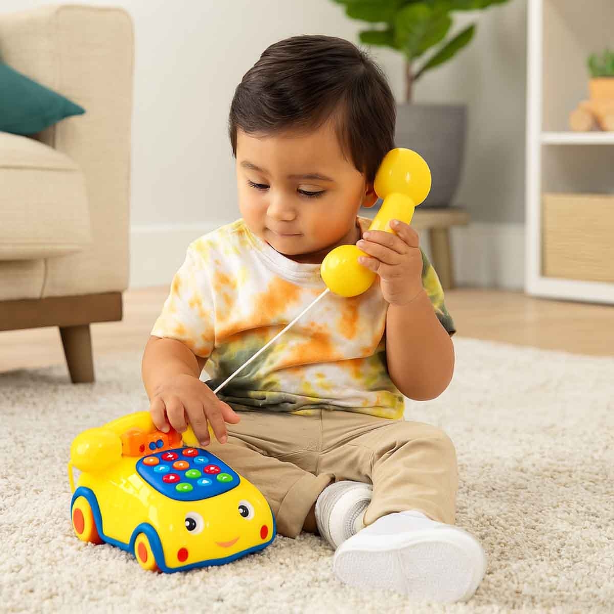 Winfun Talk 'N Pull Phone Sound Toy Toddler, 0-2 Years