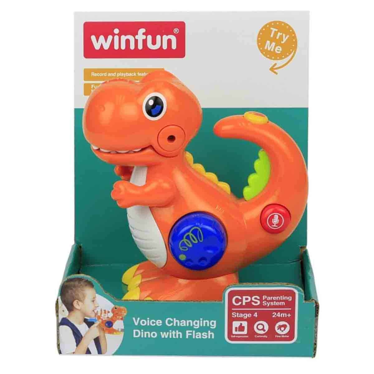 Winfun Voice Changing Dino With Flash Interactive Toy Unisex, 3-4 Years