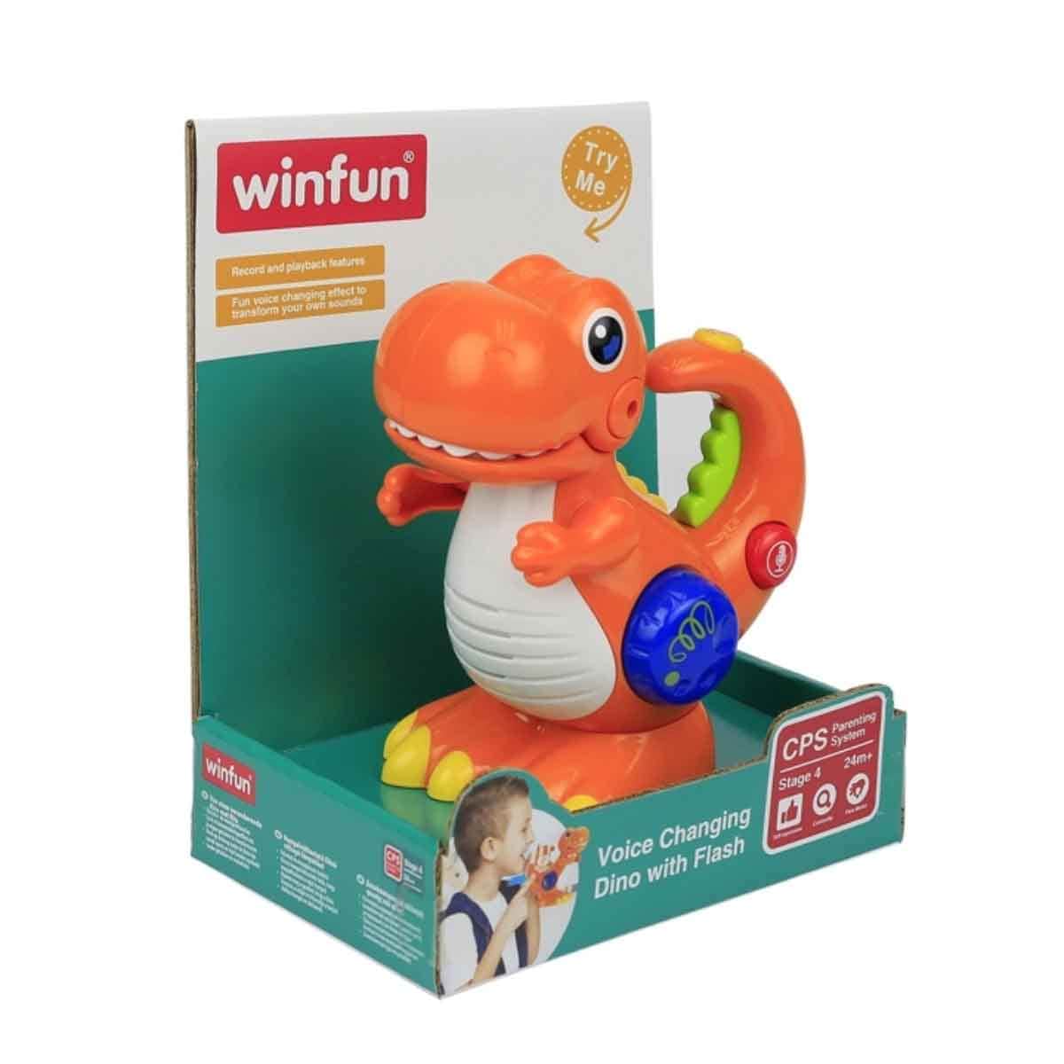 Winfun Voice Changing Dino With Flash Interactive Toy Unisex, 3-4 Years