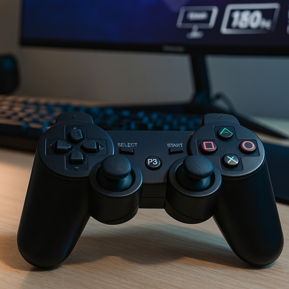 يد تحكم ألعاب لاسلكية لبلايستيشن 3