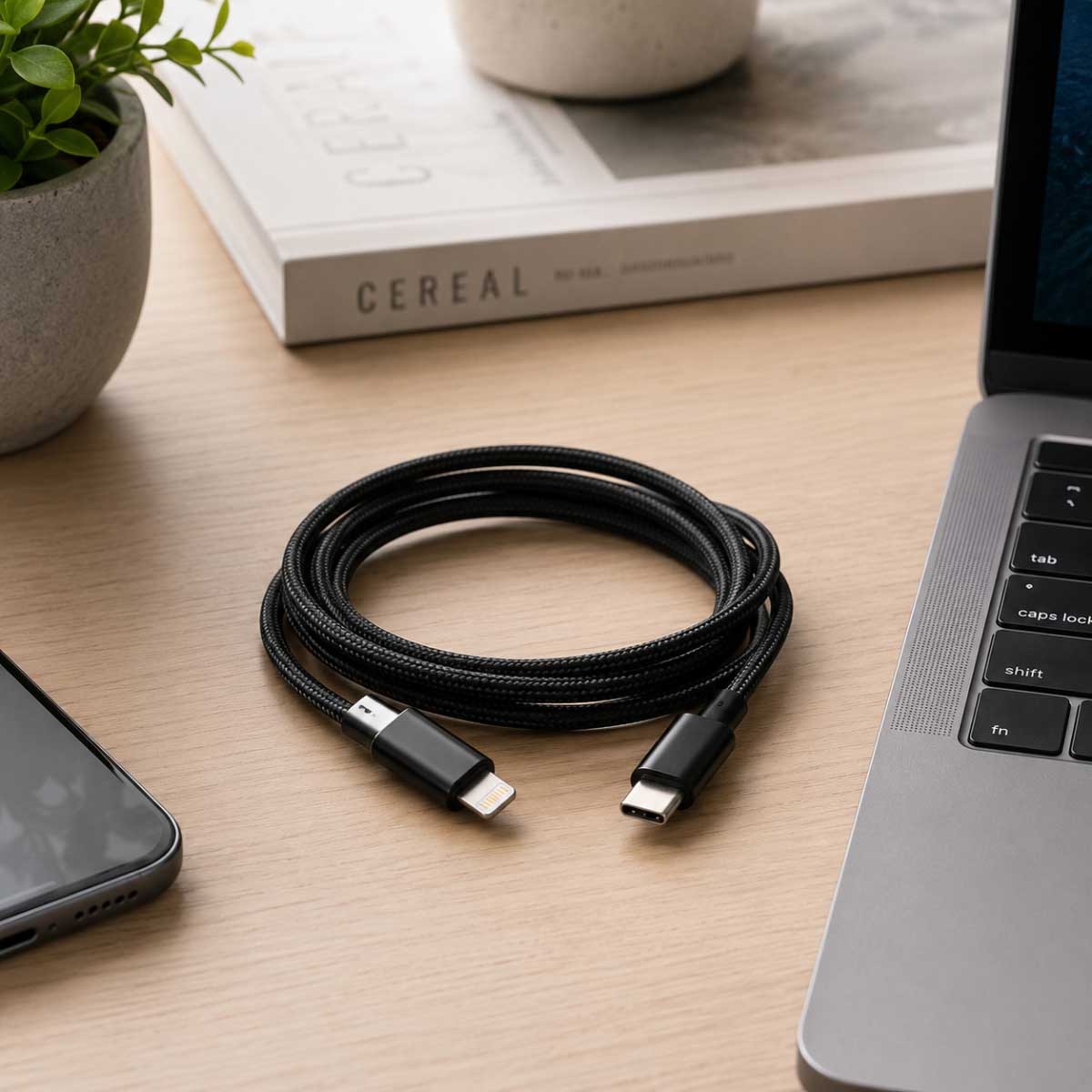 WiWU 1.5m 27W Essen Series Type-C to Lightning Cable