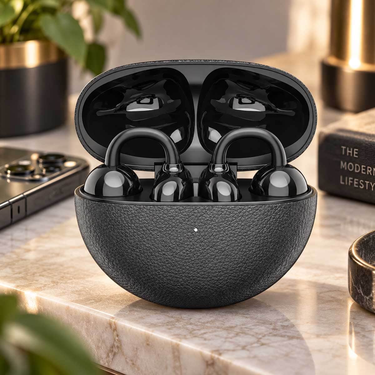 WiWU Black AI305 OWS Open-Ear Wireless Earbuds
