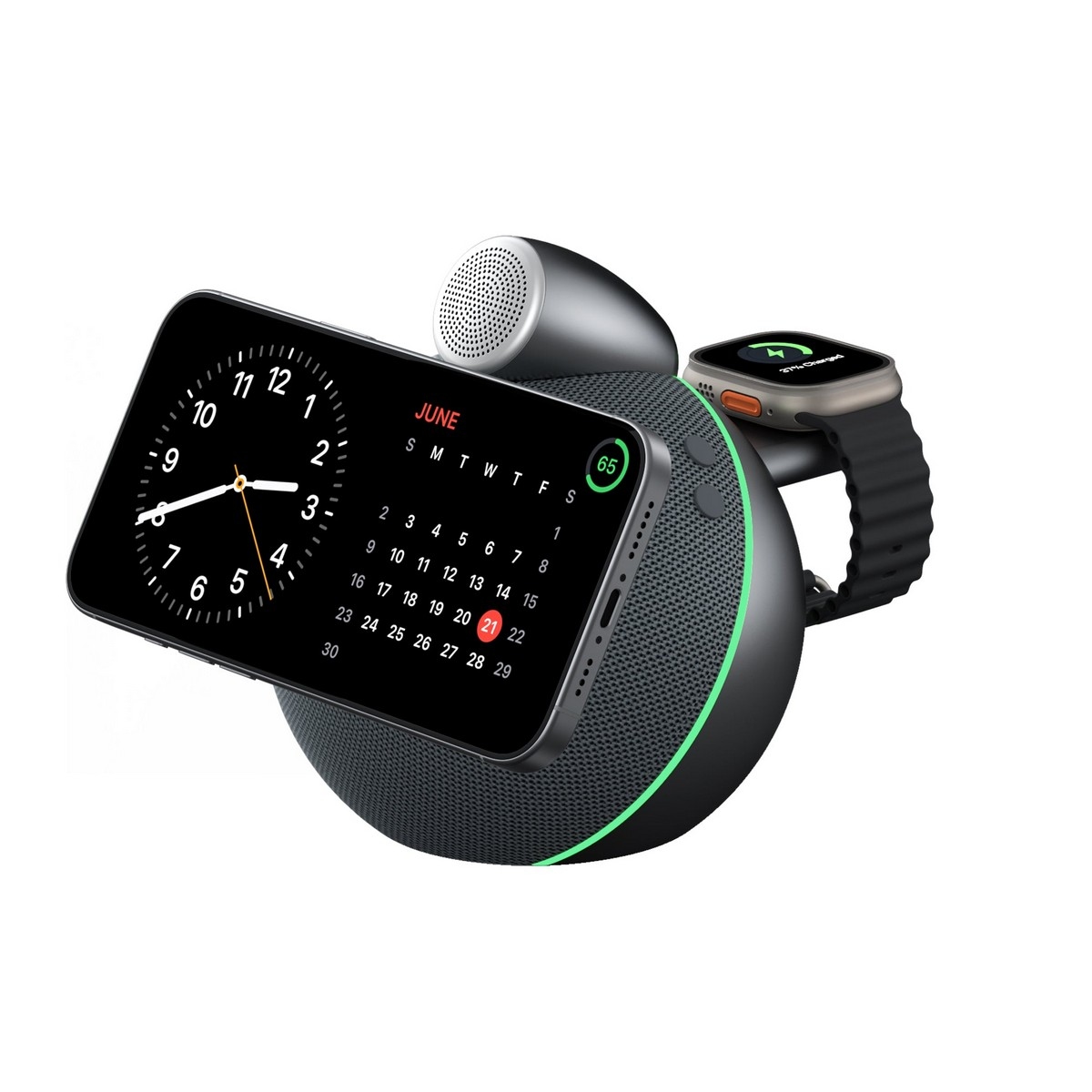 WiWU Qi2.2 25W Conch Wireless Charging Speaker