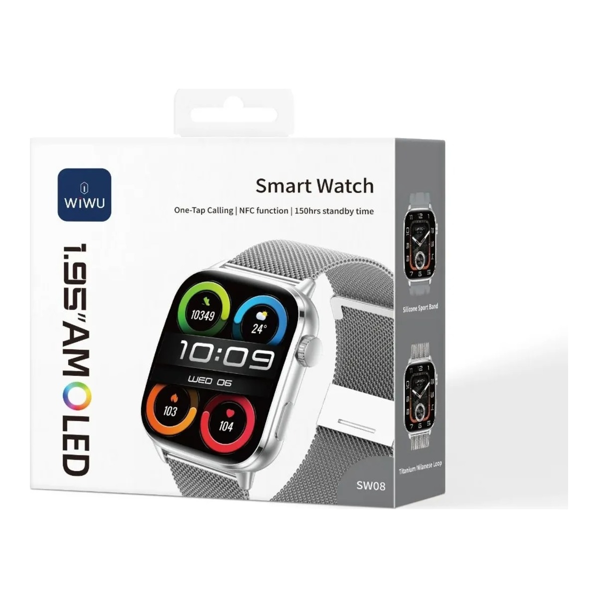 WiWU SW08 Bluetooth Calling Smartwatch