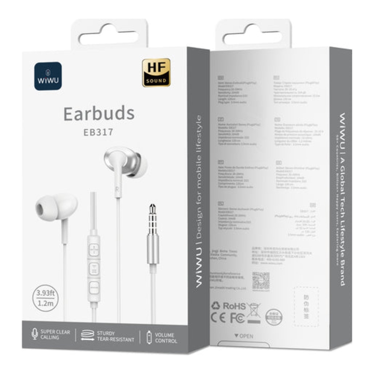 WiWU 3.5mm Stereo Wired Earphones