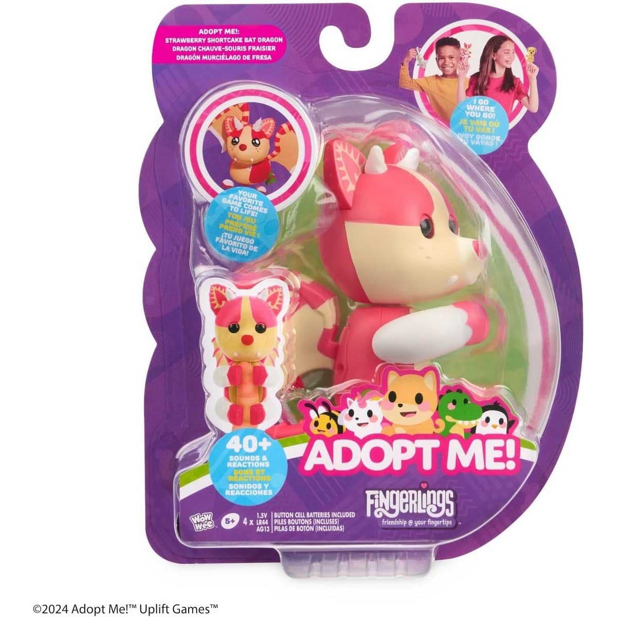 واو وي فينجرلينغ Adopt Me لعبة تنين تفاعلية للبنات، من 5 إلى 6 سنوات