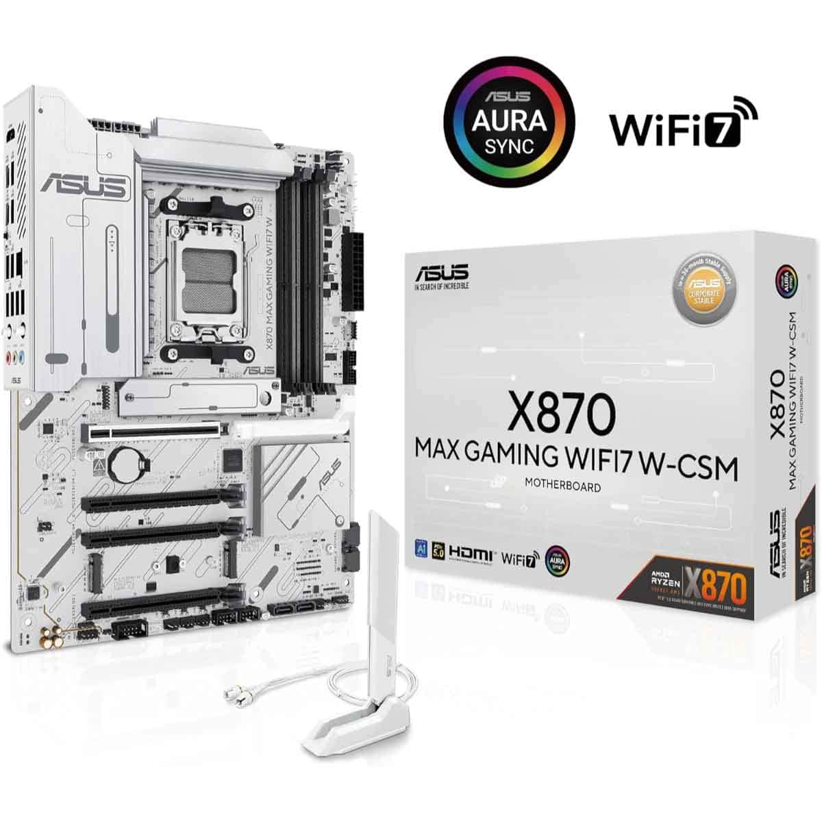 Asus X870 Max Gaming WiFi 7 W-CSM Motherboard