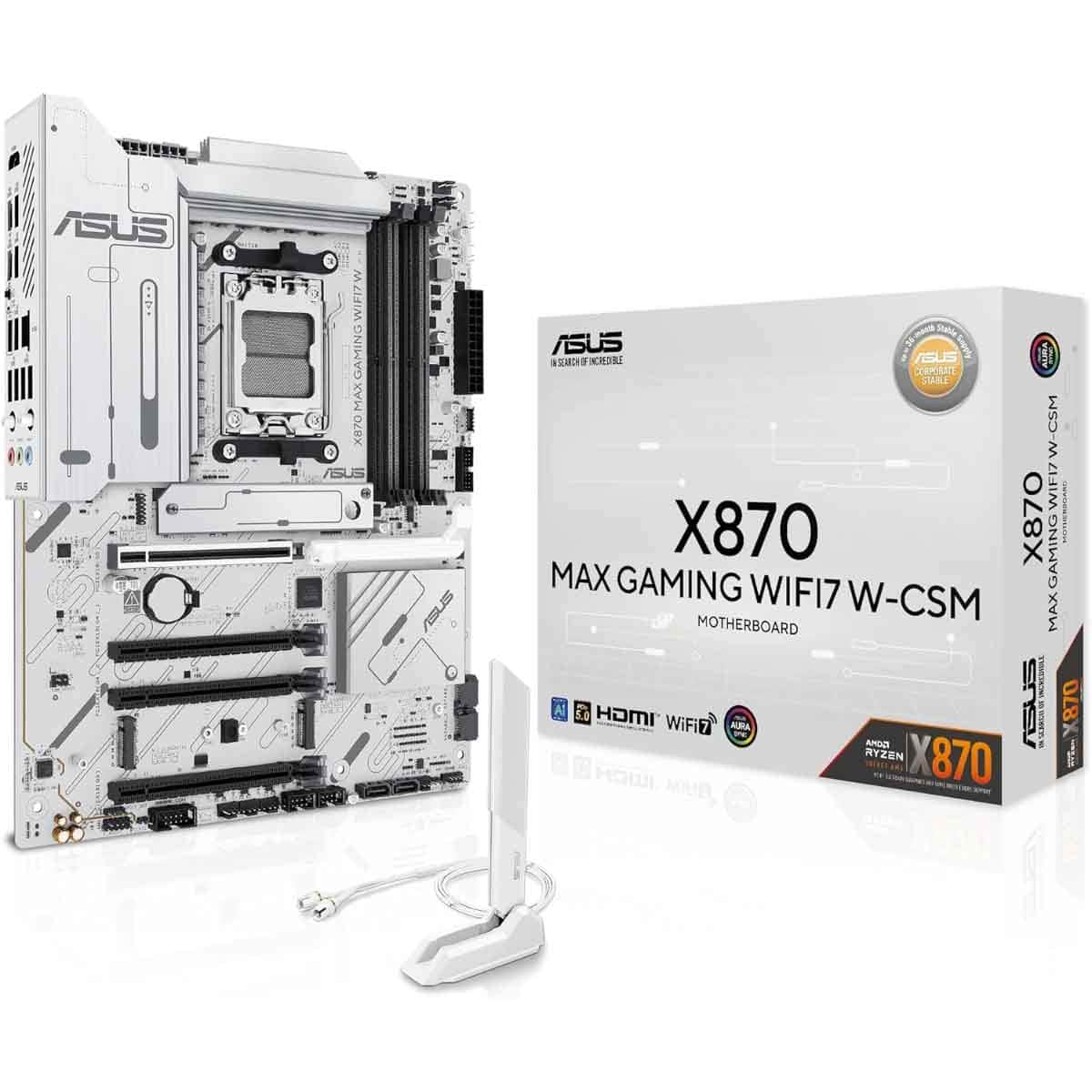 Asus X870 Max Gaming WiFi 7 W-CSM Motherboard