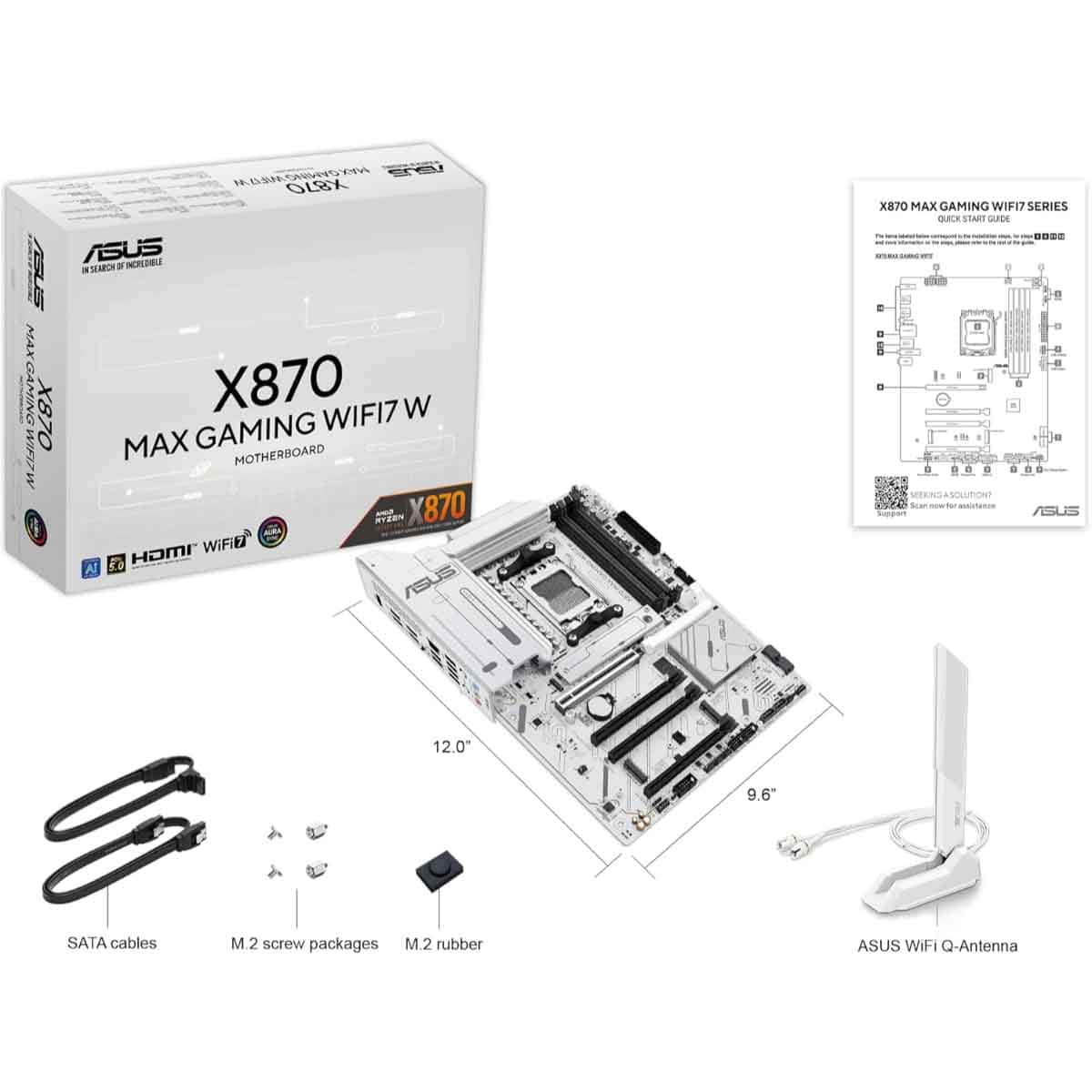 Asus X870 Max Gaming WiFi 7 W-CSM Motherboard