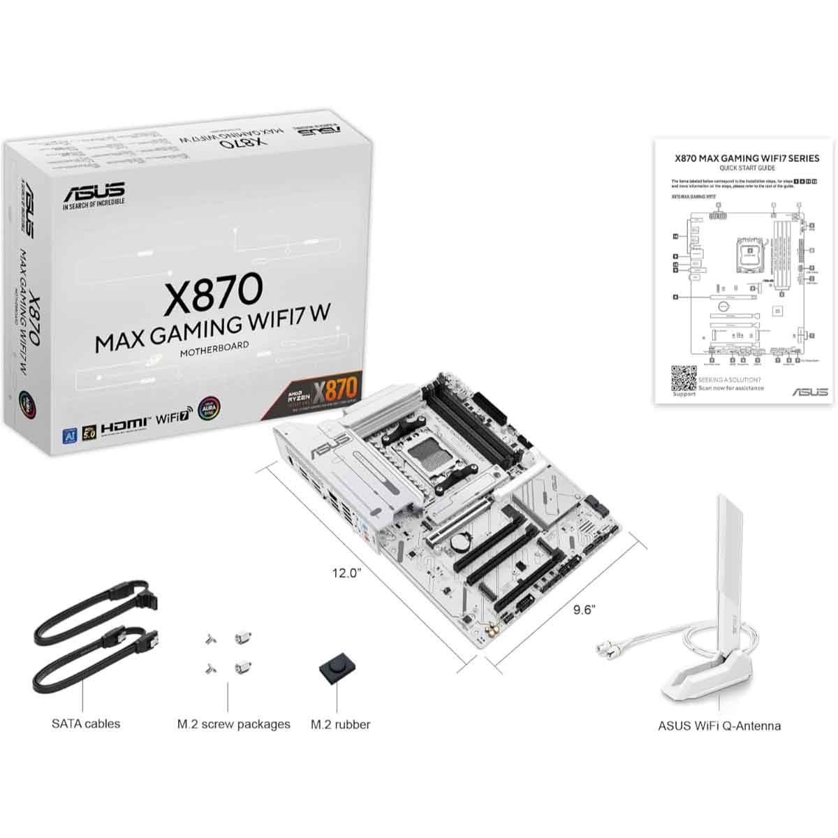 Asus X870 Max Gaming WiFi 7 W-CSM Motherboard