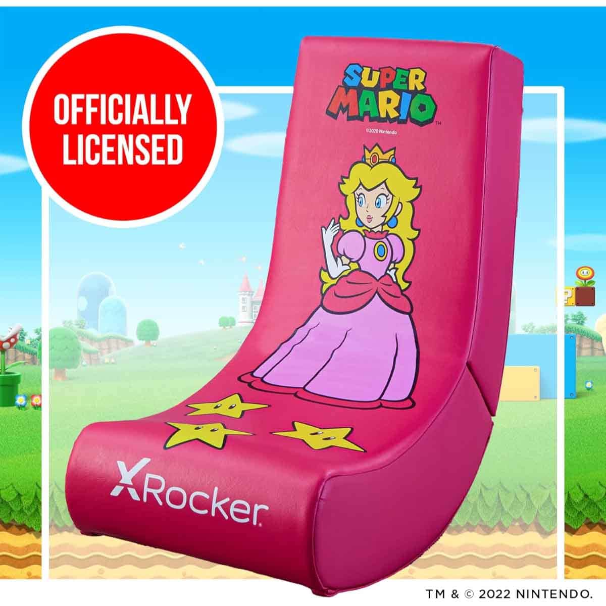 X-Rocker Nintendo All-Star Peach Video Rocker Gaming Chair