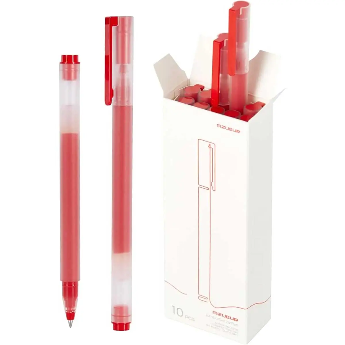 Xiaomi 10-Piece Red High-Capacity Gel Pen Set
