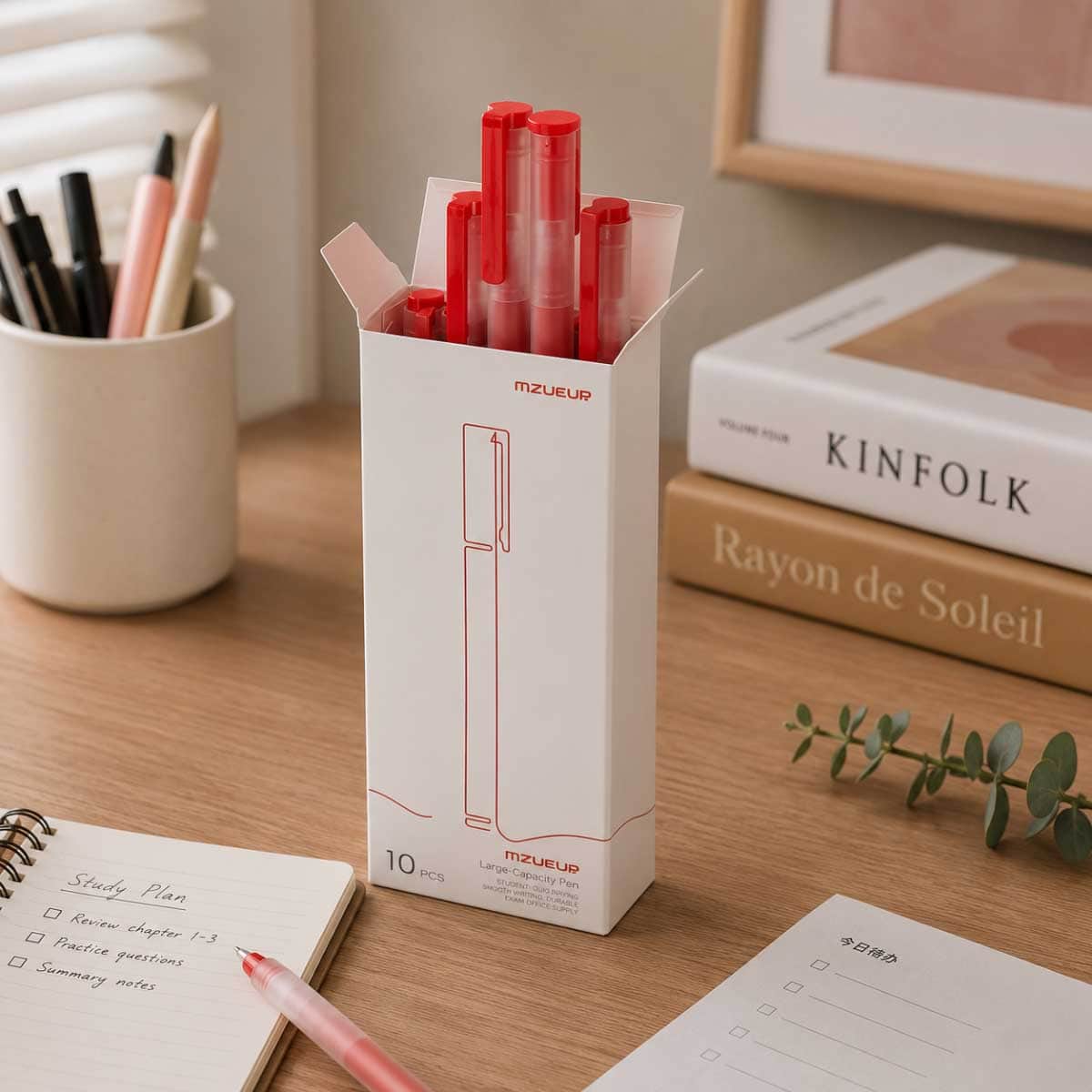 Xiaomi 10-Piece Red High-Capacity Gel Pen Set
