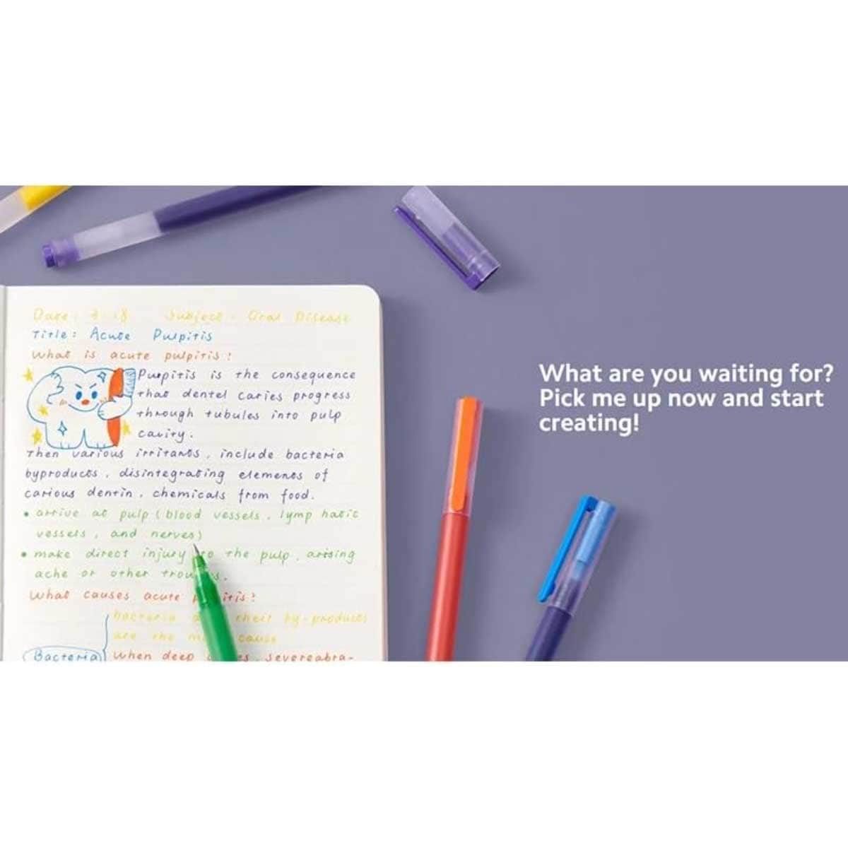 Xiaomi 5-Piece High-Capacity Gel Pen Set