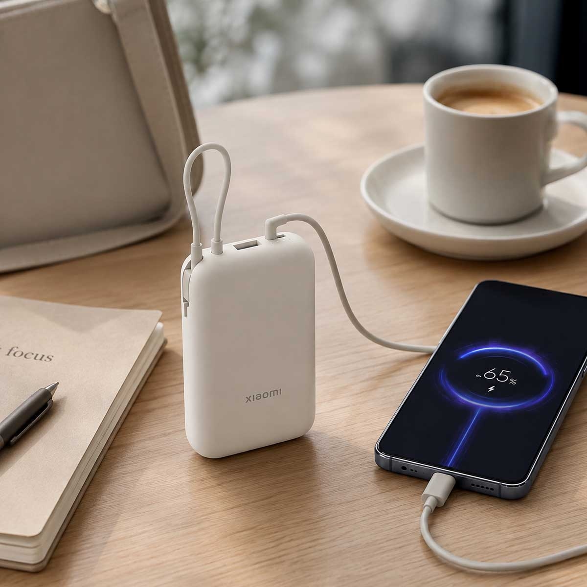 Xiaomi 10000mAh Integrated Cable Power Bank