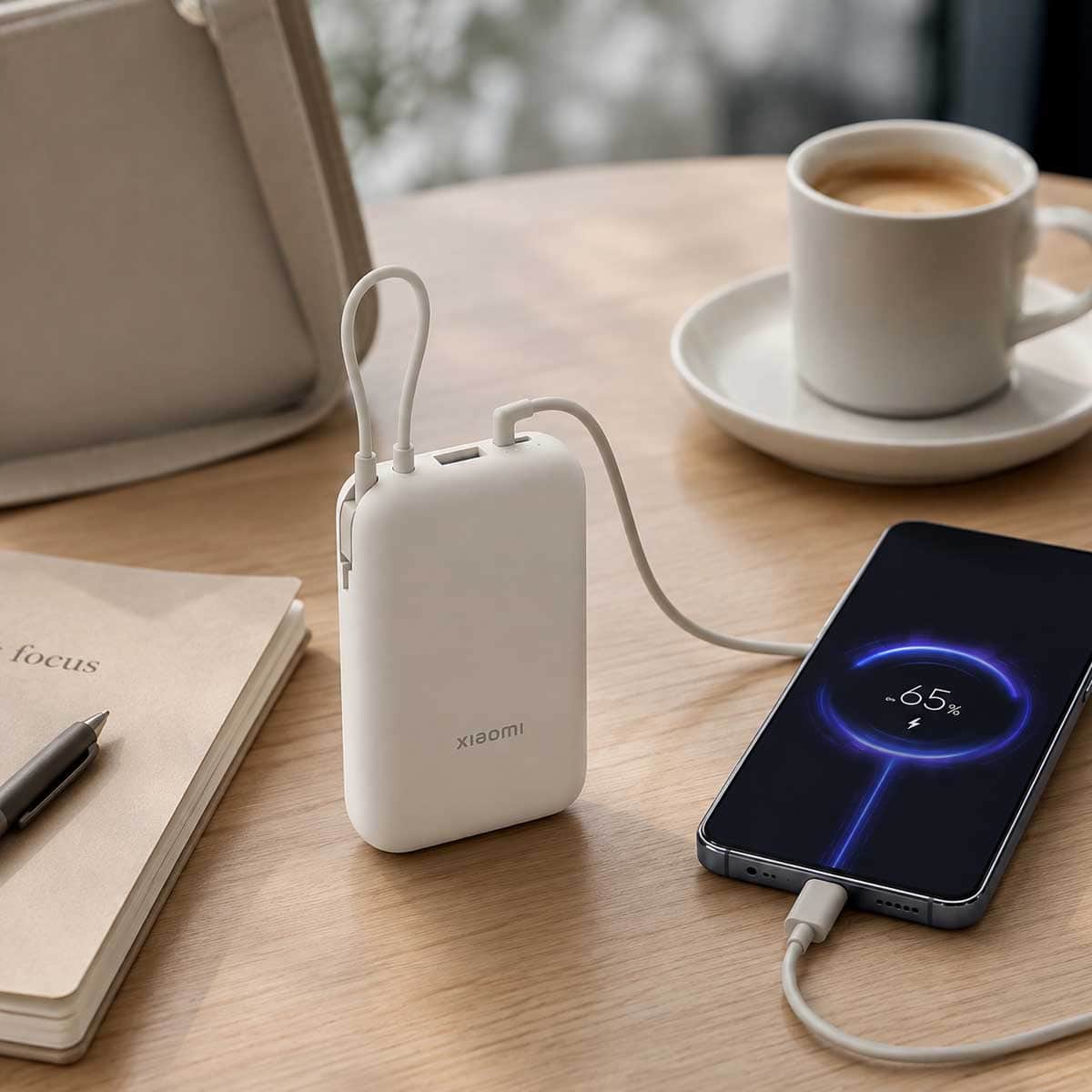 Xiaomi 10000mAh Integrated Cable Power Bank