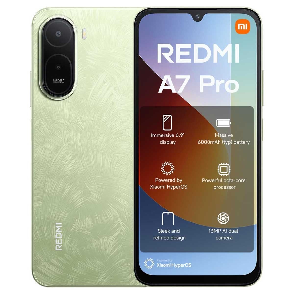 Xiaomi Redmi A7 Pro Android Smartphone (4GB + 128GB), KSA Version - Palm Green