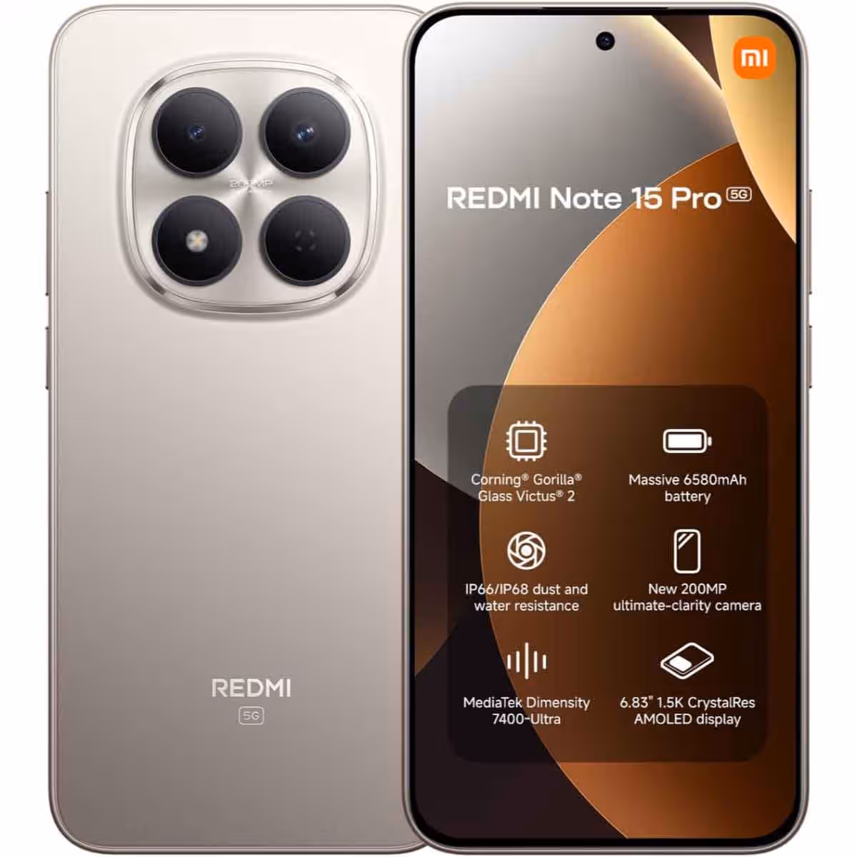 شاومي جوال ريدمي نوت 15 برو 5G أندرويد مع سماعات شاومي Buds 5 Pro هدية