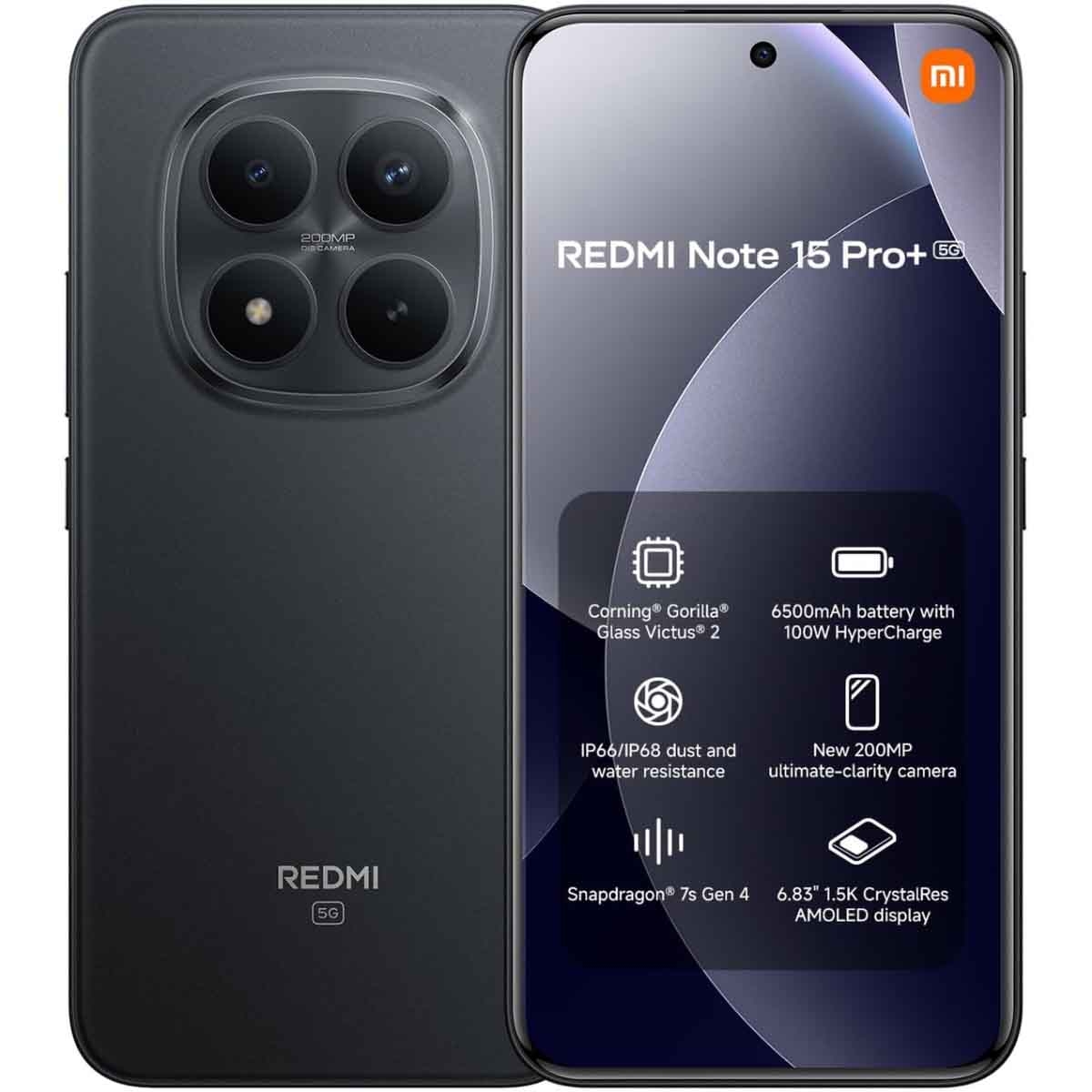 Xiaomi Redmi Note15 Pro+ 5G Android Smartphone with Free Xiomi Buds5 Pro