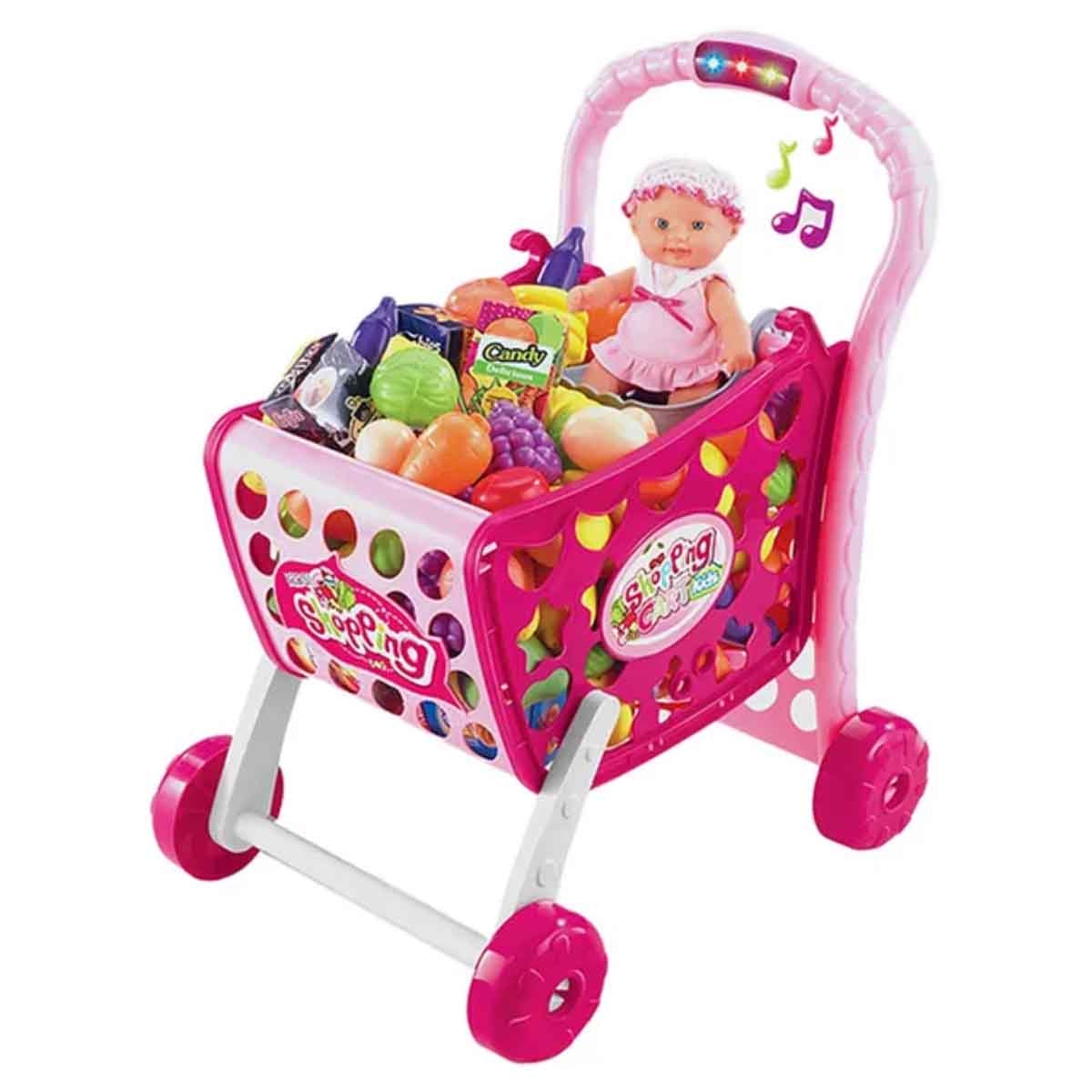 Xiong Cheng 3-In-1 Kids Shopping Cart Girls, 3-4 Years
