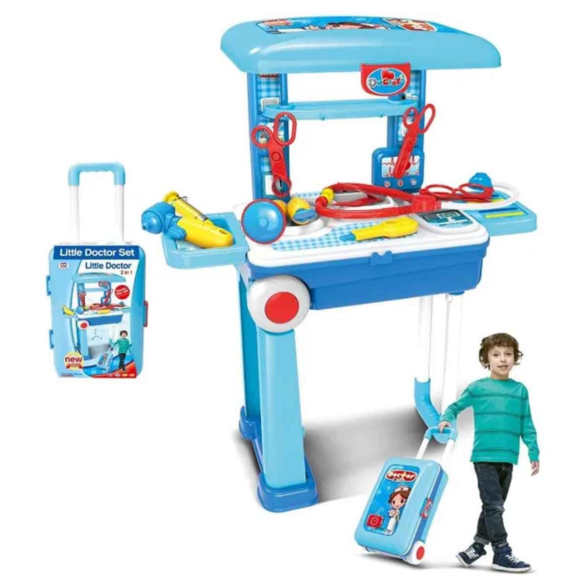 Xiong Cheng Kids Portable Doctor Trolley Toys Playset Unisex, 3-4 Years