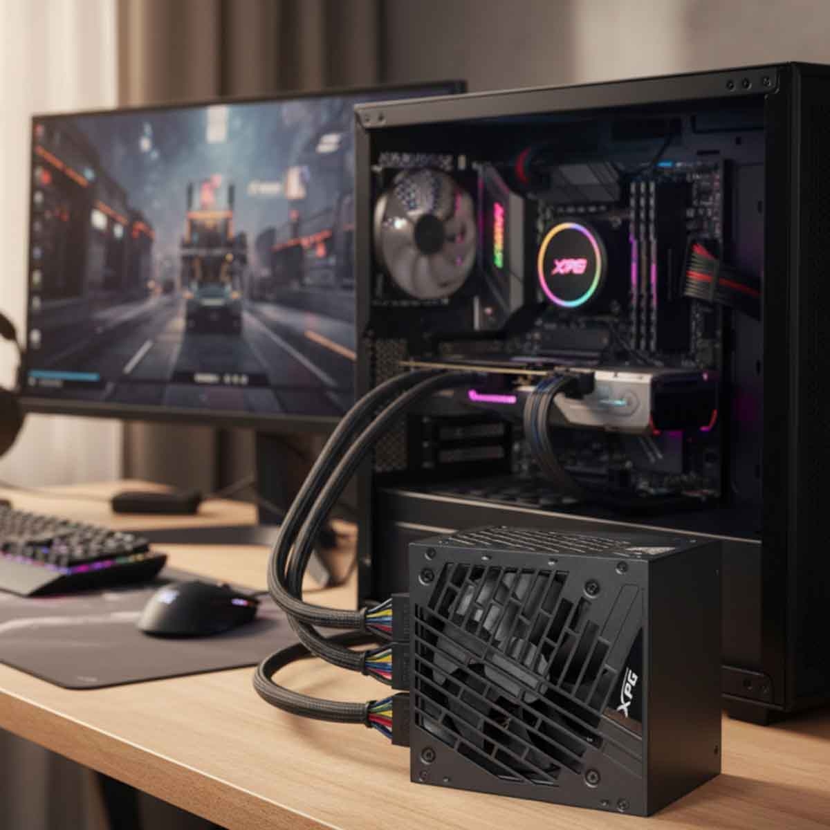 إكس بي جي مزود طاقة 750W Core Reactor II VE بشهادة 80+ Gold قياس ATX 3.0 معياري بالكامل