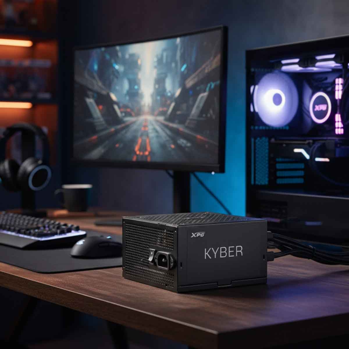 إكس بي جي مزود طاقة 850W Kyber بشهادة 80+ Gold قياس ATX 3.1 غير معياري