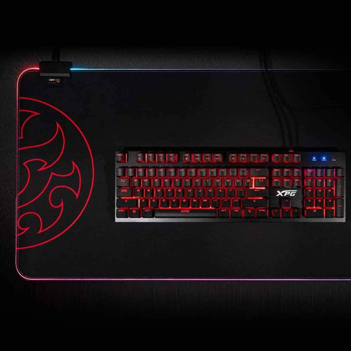 إكس بي جي بساط ماوس ألعاب Battleground XL Prime بإضاءة RGB مزدوجة المنطقة
