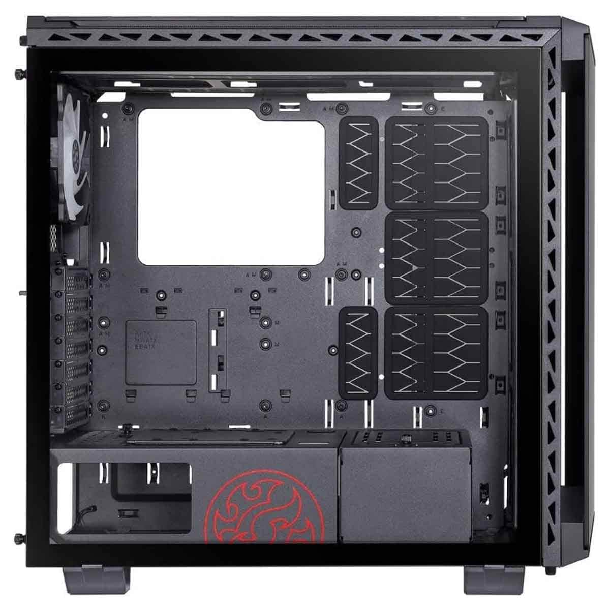 XPG Black 4x ARGB Fans Battlecruiser 4-Sided Tempered Glass ATX PC Case