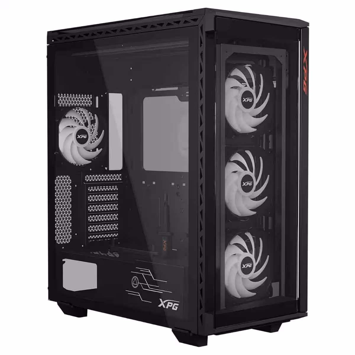 XPG Black 4x ARGB Fans Battlecruiser II Magnetic Panel 420mm Radiator Support ATX PC Case