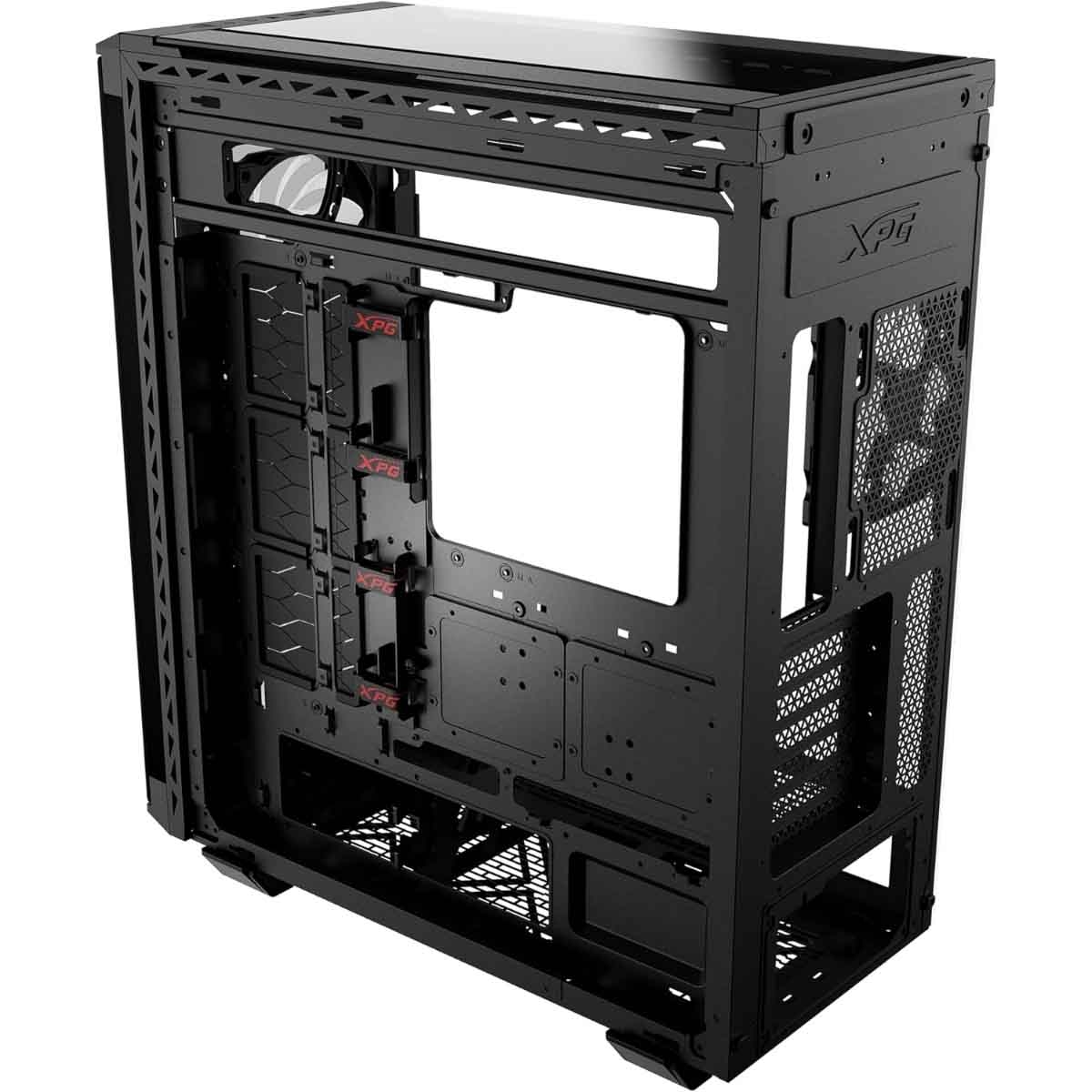 XPG Black 4x ARGB Fans Battlecruiser II Magnetic Panel 420mm Radiator Support ATX PC Case