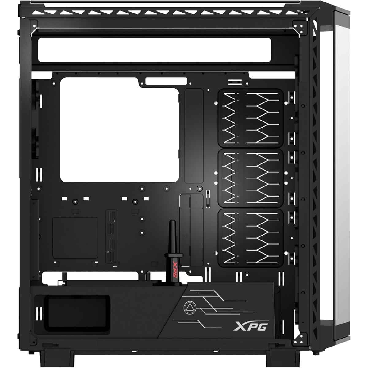 XPG Black 4x ARGB Fans Battlecruiser II Magnetic Panel 420mm Radiator Support ATX PC Case