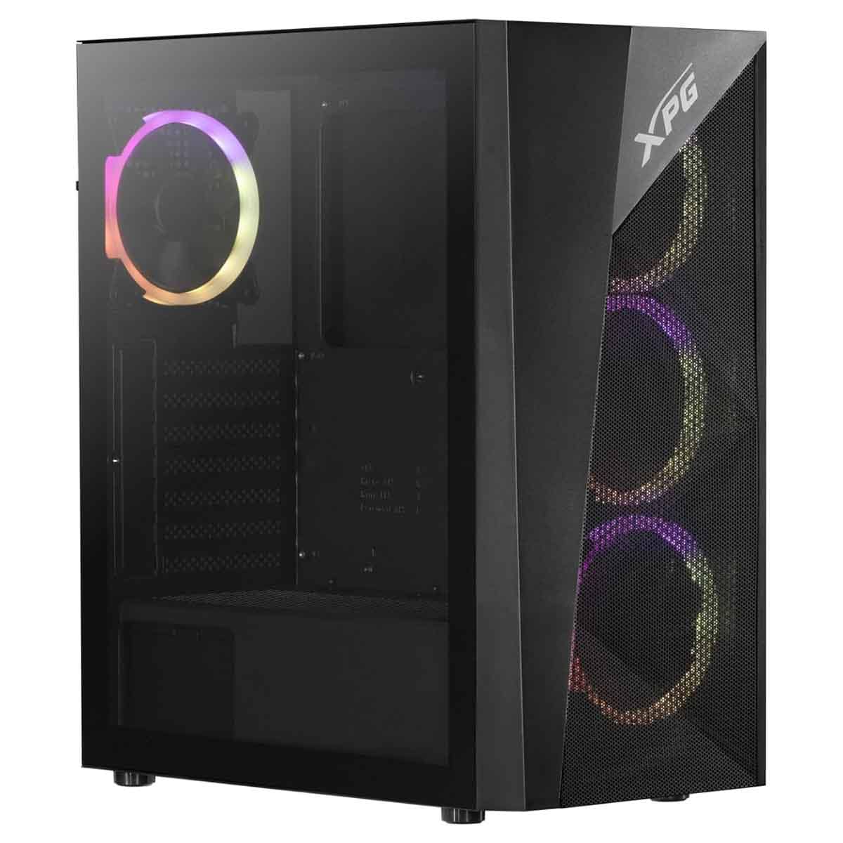 XPG Black 4x ARGB Fans Lander 500 RGB Mesh Front Panel ATX PC Case