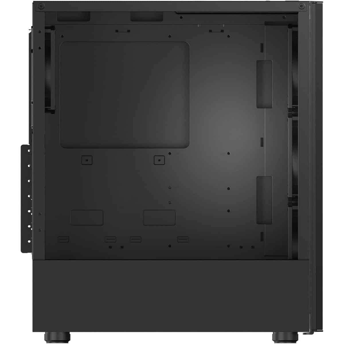 إكس بي جي كيس كمبيوتر ATX باللون الأسود مع 4 مراوح غير ARGB سلسلة Valor Air مع لوحة أمامية شبكية
