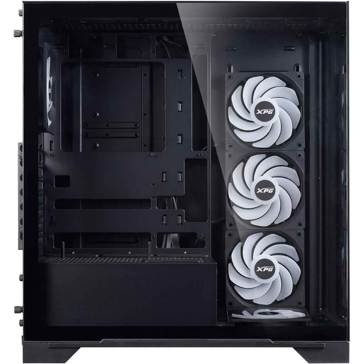 XPG Black 5x ARGB Fans Invader X BTF Horizontal/Vertical GPU Support ATX PC Case