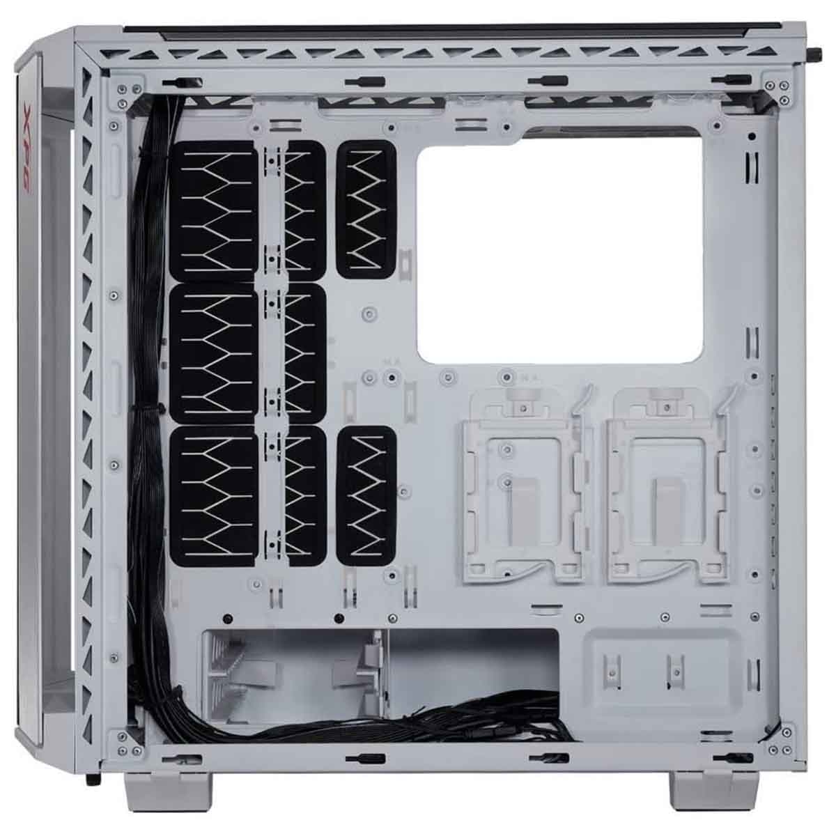 XPG White 4x ARGB Fans Battlecruiser 4-Sided Tempered Glass ATX PC Case