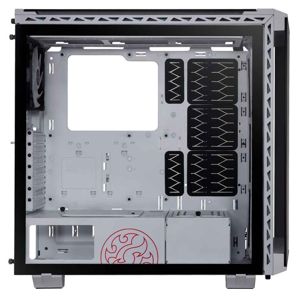 XPG White 4x ARGB Fans Battlecruiser 4-Sided Tempered Glass ATX PC Case
